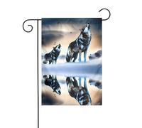 The YYHWHJDE Wolves Roaring In Th Picture dimensioni precise di questa bandiera da giardino è 30,5 x 45,7 cm, che è un rapporto dorato accuratamente progettato. Si adatta perfettamente alla stragrande