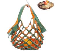 The Zest Bag - Borsa tote pieghevole in pelle fatta a mano, design con cuscino piatto, borsa a rete 2 in 1, cuscino pieghevole e borsa per la spesa, borsa a tracolla piatta pieghevole portatile, borsa