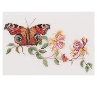 Thea Gouverneur - Kit Punto Croce Contato - Farfalla - Lino - 36 Conteggi - Per adulti - 439