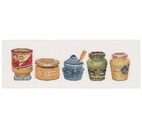 Thea Gouverneur - Kit Punto Croce Contato - Senape - Aida - 18 Conteggi - Per adulti - 3046A