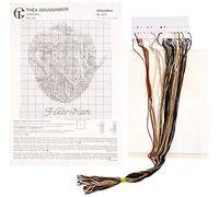 Thea Gouverneur Kit Punto Croce, Multicolore, 13x13cm