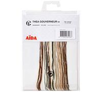 Thea Gouverneur Kit Punto Croce, Multicolore, 13x13cm