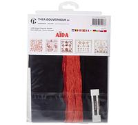 Thea Gouverneur Kit Punto Croce, Multicolore, 33.5x33.5cm
