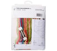 Thea Gouverneur Kit Punto Croce, Multicolore, 60x66cm