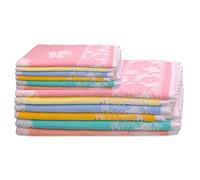 THEAILATI Set da 6 Asciugamani & Ospiti Rosa di Maggio Ratti