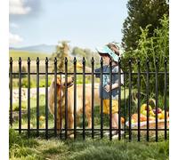 Thealyn Recinzione Decorativa in Metallo per Giardino, 81 cm A * 61 cm L * 5 Pezzi, Barriera per Aiuole e Cortili, Protezione per Animali