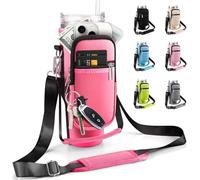 Theaque Borsa da trasporto con tasca per telefono per bicchiere Stanley da 1,18 l, con manico e bicchiere semplice e moderno da 1,18 l, porta bottiglia d'acqua per accessori Stanley Cup (colore: