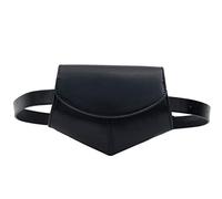 Theaque Marsupio da donna in pelle PU, marsupio alla moda, piccolo marsupio per feste, viaggi, escursionismo, Nero , Classico