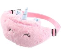 Theaque Marsupio in peluche con unicorno, borsa a tracolla, grazioso marsupio da viaggio, regalo natalizio con unicorno, rosa, Classico