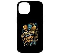 Theater Is My Happy Place Stage Musical Drama Gift Custodia per iPhone 14