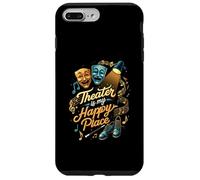 Theater Is My Happy Place Stage Musical Drama Gift Custodia per iPhone 7 Plus/8 Plus