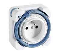 Theben 0260841 Timer 26 I Presa programmabile analogica per interni, l'originale in qualità premium I programmatore timer I Tipo E I LED 400 W I safety-plus