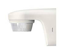 Theben 1010505 theLuxa S180 WH - Rilevatore di movimento PIR a 180° per esterni, tipo di protezione IP 55, testa del rivelatore orientabile in orizzontale di ± 90° e inclinabile verso il basso di 30°