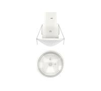 Theben 1030560 theMova S360-100 DE WH I Rilevatore di movimento passivo a infrarossi I Montaggio a soffitto I Campo di rilevamento rotondo a 360° I Funzione Teach-in I PIR