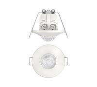 Theben 2090200 thePiccola P360-100 DE WH I Rivelatore di presenza a infrarossi passivo I Montaggio a soffitto I Area di rilevamento circolare 360° I PIR
