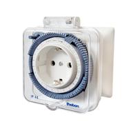 THEBEN 0260855 - Analoge Zeitschaltuhr, Tagesprogramm, Außenbereich, IP44