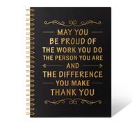THEBESTU May You Be Proud Of The Work You Do - Taccuino a spirale vuoto, 160 pagine, divertente regalo di ringraziamento per colleghi, pensionamento, regali di lavoro, regali di apprezzamento per