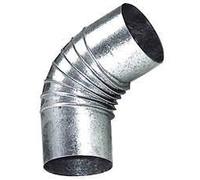 THECA - Gomito 45 ° Spessore 0,5 mm Diametro 120 mm lamiera zincato