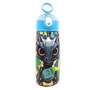 TheCartoonWorld BORRACCIA Seven in acciaio inox 304, SJ GANG Animali - 460 ml (Drago Robot)