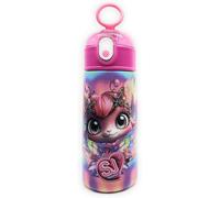 TheCartoonWorld BORRACCIA Seven in acciaio inox 304, SJ GANG Animali - 460 ml (Gattino)
