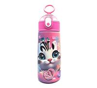 TheCartoonWorld BORRACCIA Seven in acciaio inox 304, SJ GANG Animali - 460 ml (Tigre bianca)