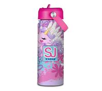 TheCartoonWorld Borraccia Termica 500 ml con Cannuccia Sj Gang/SEVEN (Unicorno)