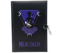 TheCartoonWorld DIARIO SEGRETO con Lucchetto e Chiave MERCOLEDI' ADDAMS nevermore