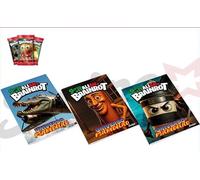 TheCartoonWorld Set di 5 quaderni Formato A4 con 10 card collezionabili Brainrot Universo Psichedelico (Rigatura A)