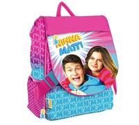 TheCartoonWorld Zaino Estensibile Scuola Ninna e MATTI - Colore Rosa
