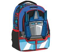 TheCartoonWorld Zaino Interattivo per Bambini Transformers - con Luci e Suoni della Serie Originale + set CANCELLERIA OMAGGIO (Optimus)