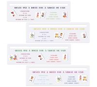 TheClover Mah Jong Line Reader - Lettore di schede Mahjong, 4 pezzi, 15 x 5 cm, guida strategica per giochi, feste, viaggi, idee regalo Mahjong