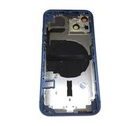 TheCoolCube Custodia centrale con pulsante di accensione e volume e batteria adesiva di ricambio compatibile con iPhone 13 da 6,1 pollici (versione USA) (blu)