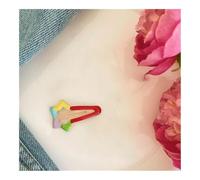 THEDAYBABY 5 fermagli per capelli rotti per ragazze - fermagli laterali che non danneggiano i capelli dei bambini - forcine colorate - graziosi fermagli per fiori (meteora, 3,8 cm, 1