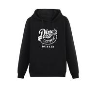 Thedekkry Dino's Bar And Grill Hoodie Unisex - Lizzy, Rock, Lynott, Rock Long-Sleeved Sweatershirt Top Sweatshirt Black XXL