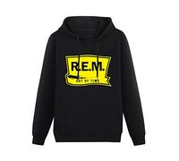 Thedekkry Hoxsin REM out of Time REM Band Cool Hoodies Pullover Long Sleeve Sweatshirts Black M