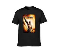 Thedekkry Spartacus Gods TV Show Gladiator T-Shirt Mens Casual Tee Black 3XL