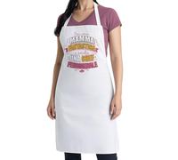 thedifferent Grembiule da Cucina grafica Simpatica scritta - Sei una Mamma Fantastica e anche una Chef Fenomenale - Idea Regalo per Cuoca, Mamma, Nonna - Pettorina - Taglia Unica Bianco