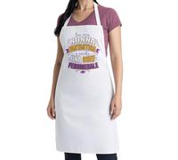 thedifferent Grembiule da Cucina grafica Simpatica scritta - Sei una Nonna Fantastica e anche una Chef Fenomenale - Idea Regalo per Cuoca, Mamma, Nonna - Pettorina - Taglia Unica Bianco