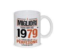 thedifferent Tazza Colazione Latte thè Mug Relax con grafica - I migliori sono nati nel 1979 anno della perfezione - idea regalo Compleanno Natale Papà Nonno Fratello Zio Amico