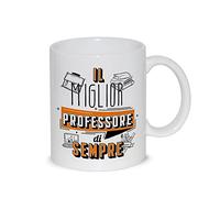 thedifferent Tazza Colazione Latte thè Mug Relax con grafica - Il miglior Professore di sempre - idea regalo Compleanno Natale Amico Papà Nonno Fratello Zio