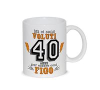 thedifferent Tazza Colazione Latte thè Mug Relax con grafica - Mi ci sono voluti 40 quaranta Anni per essere cosi figo - idea regalo Compleanno Natale Papà padre nonno zio amico