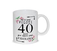 thedifferent Tazza Colazione Latte thè Mug Relax con grafica - Mi ci sono voluti 40 quaranta Anni per essere cosi favolosa - idea regalo Compleanno Natale Mamma Amica Sorella Nonna Zia