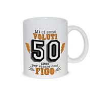 thedifferent Tazza Colazione Latte thè Mug Relax con grafica - Mi ci sono voluti 50 cinquanta Anni per essere cosi figo - idea regalo Compleanno Natale Papà padre nonno zio amico