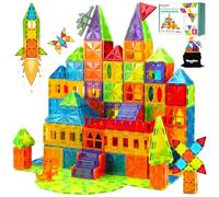 Theefun 52 Pezzi Costruzioni Magnetiche, Costruzioni Magnetiche per Bambini 3D Animali Tema Colori Arcobaleno per 3-8 Anni Giocattolo Educativo STEM, Regalo Creativo per Natale e Compleanni
