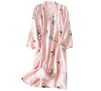 thefancypumpkin Kimono Giapponese da Donna, Abito, Pigiama, Taglia M, Acconciature, A14