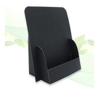 thefoldstands 5 SUPPORTI PER FLYER pieghevoli Nero Design ecologico per volantini DIN A6 10,5 x 14,8 cm verticale, portadepliant in cartone eco-FSC, utilizzo a breve e medio termine