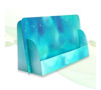 thefoldstands 5 supporti per volantini pieghevoli Portadepliant ecologico design blu per volantini DIN lunghi 10,5 x 21 cm Portadepliant orizzontale in cartone ecologico FSC Utilizzo a breve e medio t