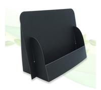 thefoldstands 5 supporti pieghevoli Black Design ecologico per volantini DIN A6, 14,8 x 10,5 cm, orizzontale, porta volantini in cartone eco-FSC, uso a breve e medio termine