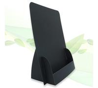 thefoldstands 5 supporti pieghevoli per volantini "Black Design", ecologici per volantini DIN A5, 14,8 x 21 cm, verticali, porta opuscoli in cartone eco, uso a breve e medio termine
