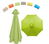 THEGA Copertura di Ricambio per Ombrellone, Tessuto Protettivo UV, Telo di Ricambio per Ombrellone da Giardino, Telo di Ricambio per Ombrellone A 6 Stecche E 8 Stecche(Green,270cm/9ft 6Ribs)